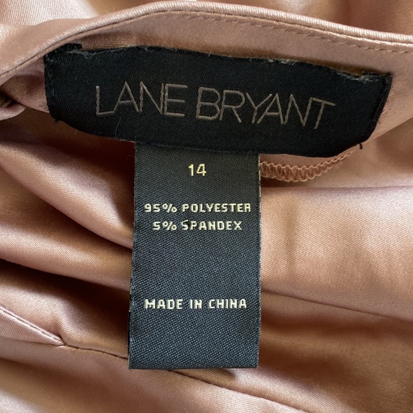 Lane Bryant Babydoll Top Womn 14 Mauve Lace Satin Ethereal Fairy Ballet Ren Fair - Picture 3 of 13